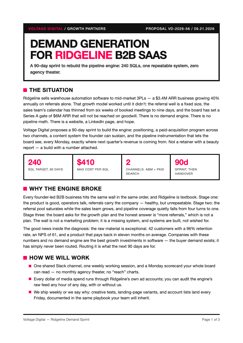 Duotone bold business proposal
